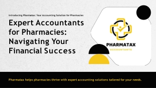 Expert Accountants for Pharmacies: Navigating Your Financial Success