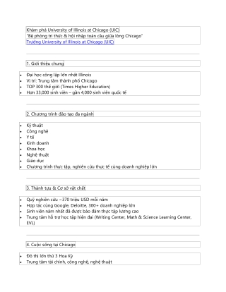 Khám phá University of Illinois at Chicago