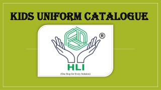 Kids uniform catalogue
