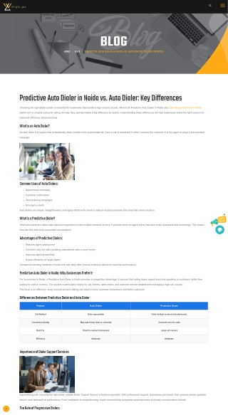 Predictive Auto Dialer in Noida vs. Auto Dialer: Key Differences