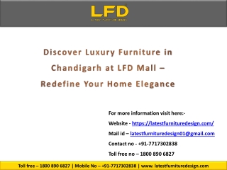 Luxury Furniture in Chandigarh