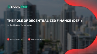 The Role of Decentralized Finance (DeFi) in Real Estate Tokenization