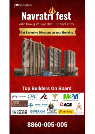 Kapur Infratech is offering Exclusive Navratri offer on Home Buying