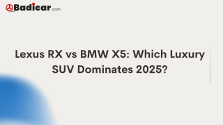 Lexus RX vs BMW X5 2025: Specs, Price & Features Compared