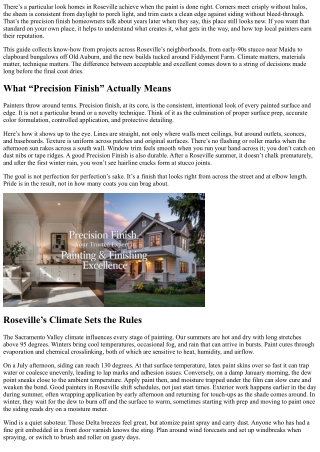 Mastering the Precision Finish: Roseville’s Top House Painter Guide
