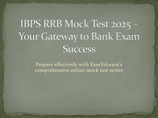 Ace Your Exam with IBPS RRB Mock Test 2025