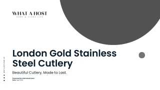 Stylish Modern Gold Cutlery Set – 10% Off Your First Order!