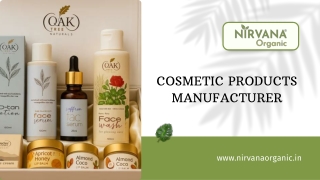 Leading Organic Cosmetic Products Manufacturer in India