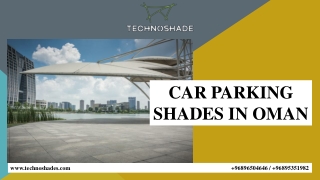 CAR PARKING SHADES IN OMAN