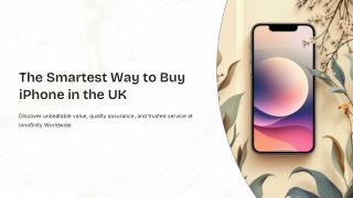 The Smartest Way to Buy iPhone in the UK | Innofinity Worldwide
