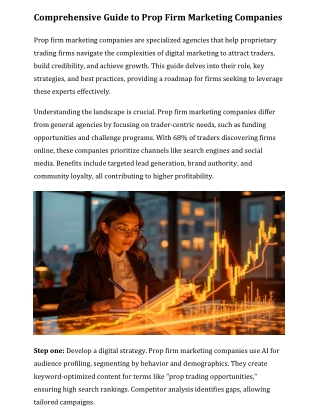 Prop firm marketing companies - Community Engagement