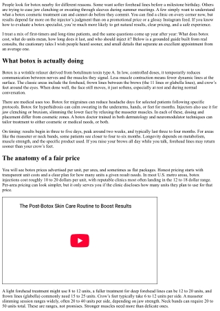 Botox Near Me: How to Find Trusted Clinics and Honest Pricing