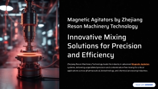 Magnetic Agitators: Clean, Reliable & Modern Mixing