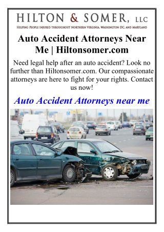 Auto Accident Attorneys Near Me | Hiltonsomer.com