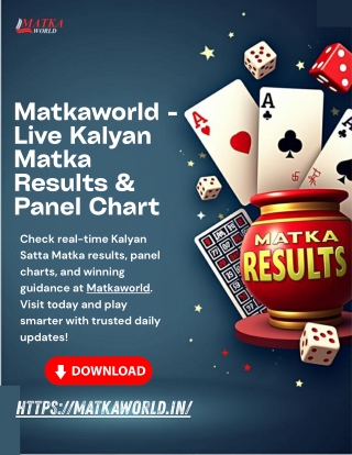 Matkaworld - Live Kalyan Matka Results & Panel Chart