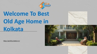Best Old Age Home in kolkata