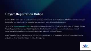 Udyam Registration Online Complete Guide for MSMEs