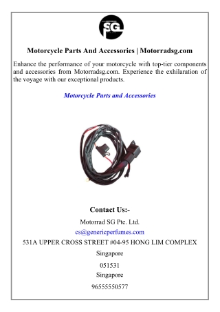 Motorcycle Parts And Accessories  Motorradsg.com