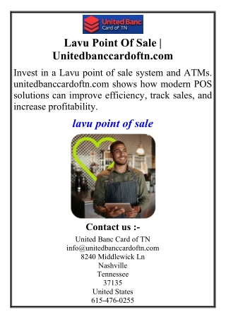 Lavu Point Of Sale | Unitedbanccardoftn.com