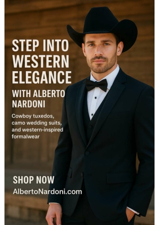 Redefine Men’s Fashion with Alberto Nardoni’s Western-Inspired Suits
