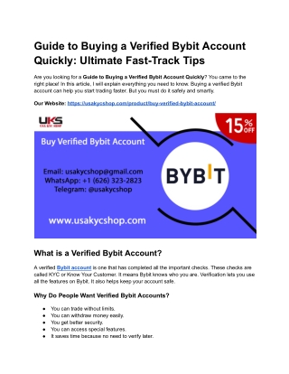 Guide to Buying a Verified Bybit Account Quickly_ Ultimate Fast-Track Tips