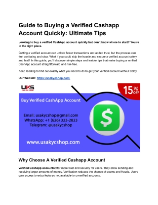 Guide to Buying a Verified Cashapp Account Quickly_ Ultimate Tips