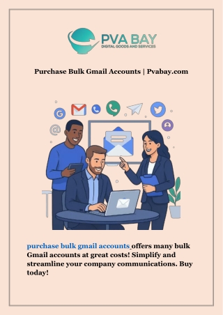 Purchase Bulk Gmail Accounts | Pvabay.com