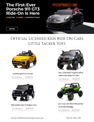 Official Licensed Kids Ride On Cars - Little Tacker Toys