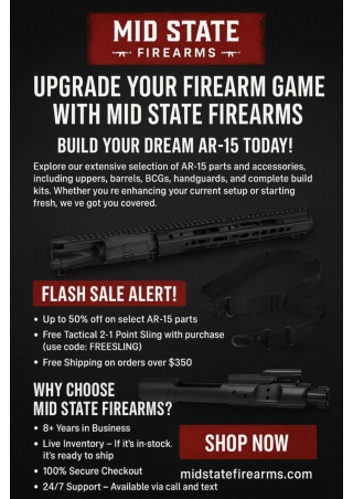 Custom Glock Slides & Firearm Parts You Can Trust