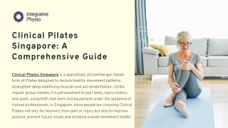 Clinical Pilates Singapore: A Comprehensive Guide