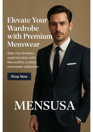 Luxury Suits for Every Occasion