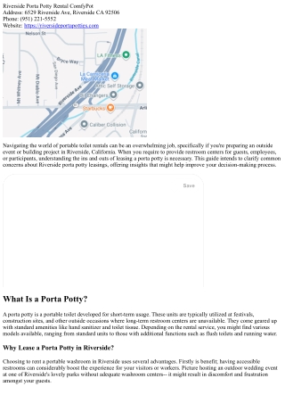 Frequently Asked Questions About Riverside Porta Potty Rentals Answered!