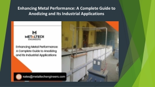 Article 16 anodizing plant manufacturer in India