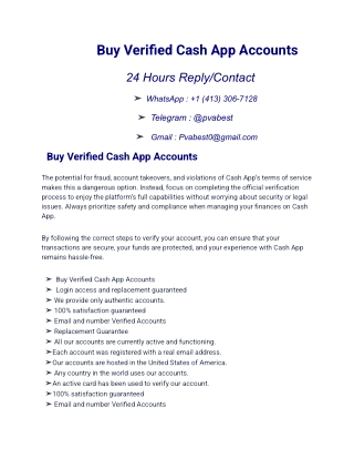Best Platforms To Buy Verified Cash App Accounts