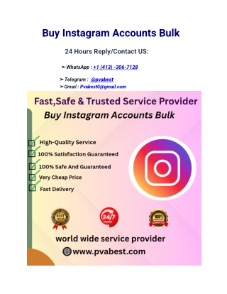 Best places to Buy instagram accounts in bulk?