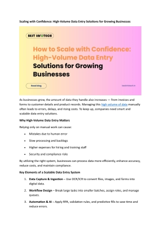 Scaling with Confidence