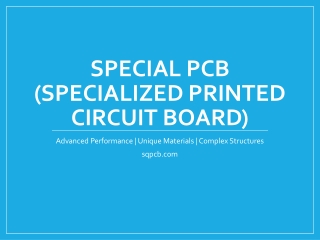 Special PCB Manufacturer - Custom Circuit Board Solutions
