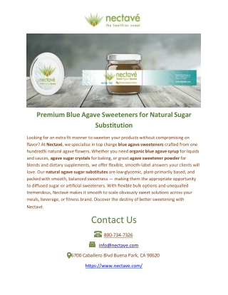 Agave Sugar Crystals