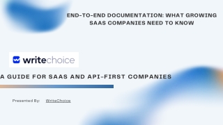 End-to-End Documentation for SaaS Companies: A Complete Guide