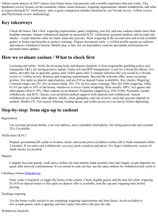 Spinbetter Review: Bonuses, Wagering Requirements, and Instant Withdrawal Perfor