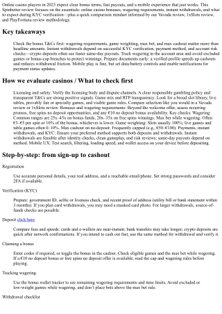 Spinbetter Review: Bonuses, Wagering Requirements, and Instant Withdrawal Perfor