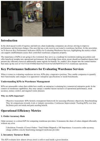 KPIs used to assess Analyzing Storage Solutions