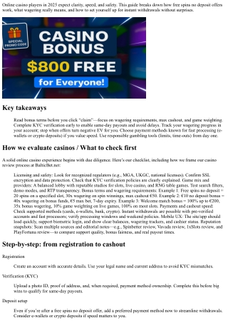 From Signup to Cashout: A Beginner’s Guide to Free Spins No Deposit, Wagering, a