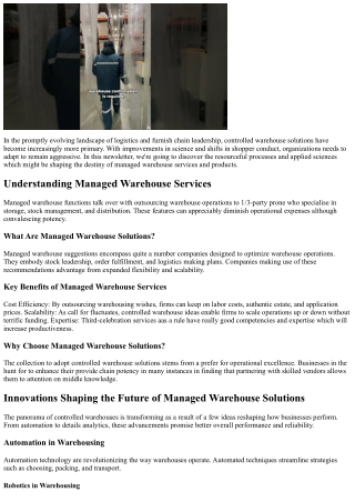 Innovations Forming Upcoming Times of Controlled Storage Solutions