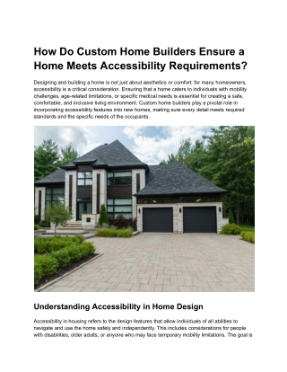 How Do Custom Home Builders Ensure a Home Meets Accessibility Requirements (1)