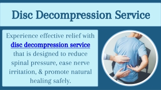 Disc Decompression Service