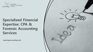 Specialized Financial Expertise CPA and Forensic Accounting Services
