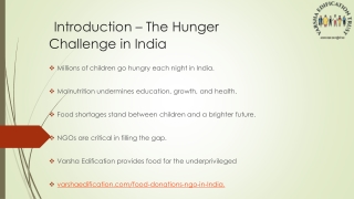 Support a Hunger-Free India – Food Donation NGO for the Needy