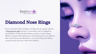 Diamond Nose Rings: Timeless Elegance for Every Style
