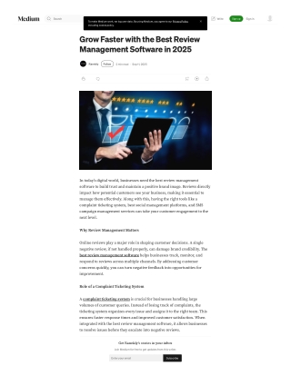 Grow Faster with the Best Review Management Software in 2025